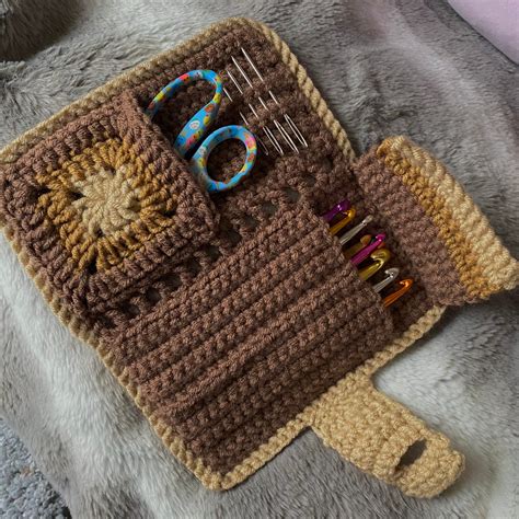 crochet hook roll up case